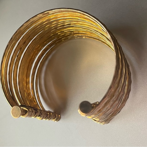 Black Cuff Bracelet Bundle with Gold Accents - Picture 4 of 9